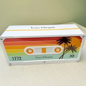 Veuve Clicquot 1772 Limited Edition Cassette Tape Champagne Bottle Holder Sunset